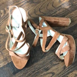 BCBGeneration Strappy Platform Sandals